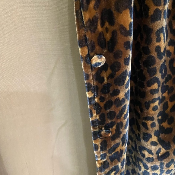 Soft Surroundings Silk Velvet Cheetah Print Jacket Tunic XS NWT - Picture 14 of 15